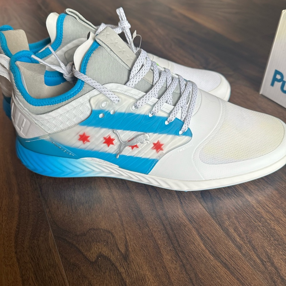 **RARE** 2020 BMW Championship Chicago themed puma ignite pwradapt golf shoes